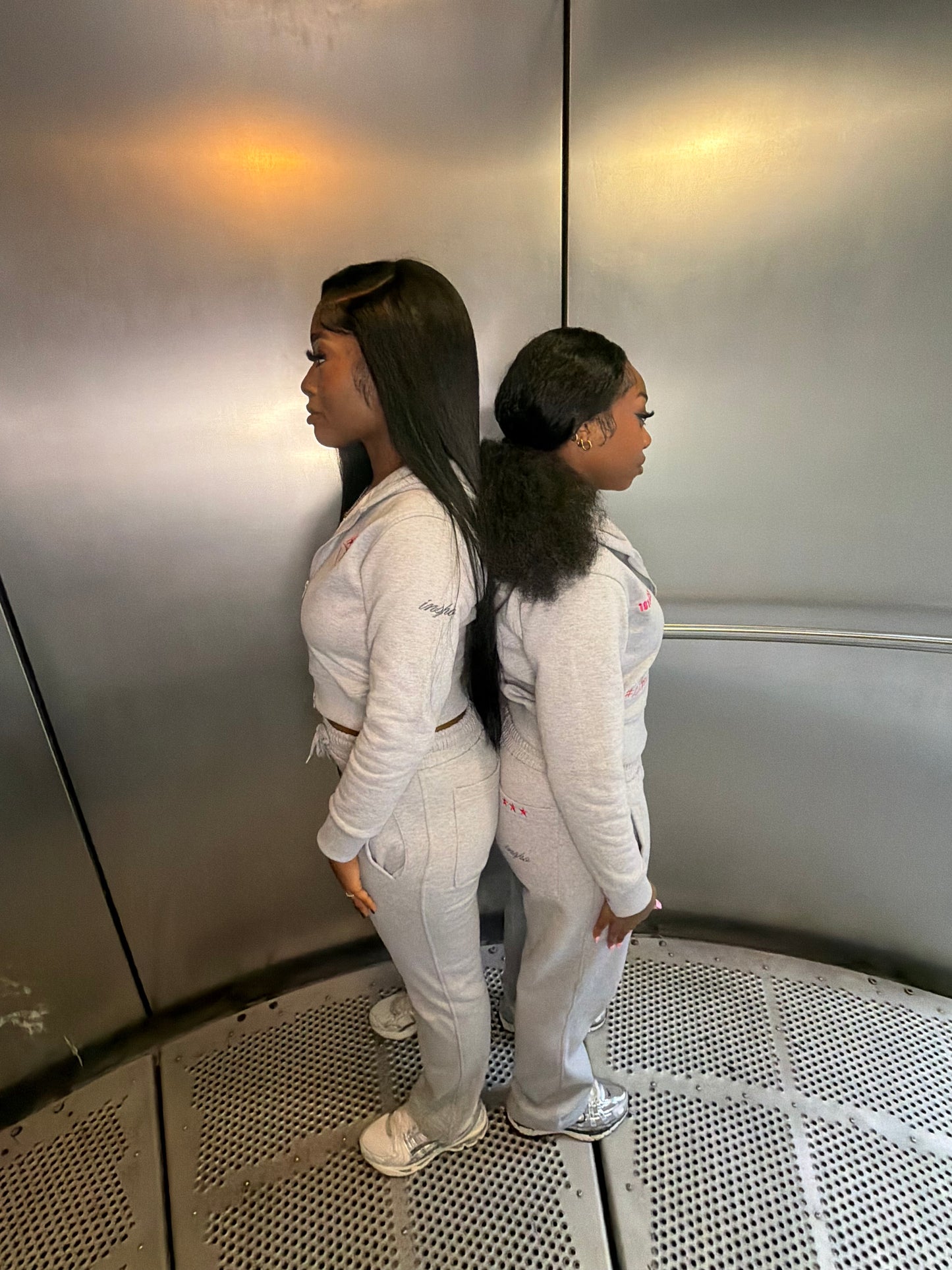 Women’s 101 Essentials line grey tracksuit