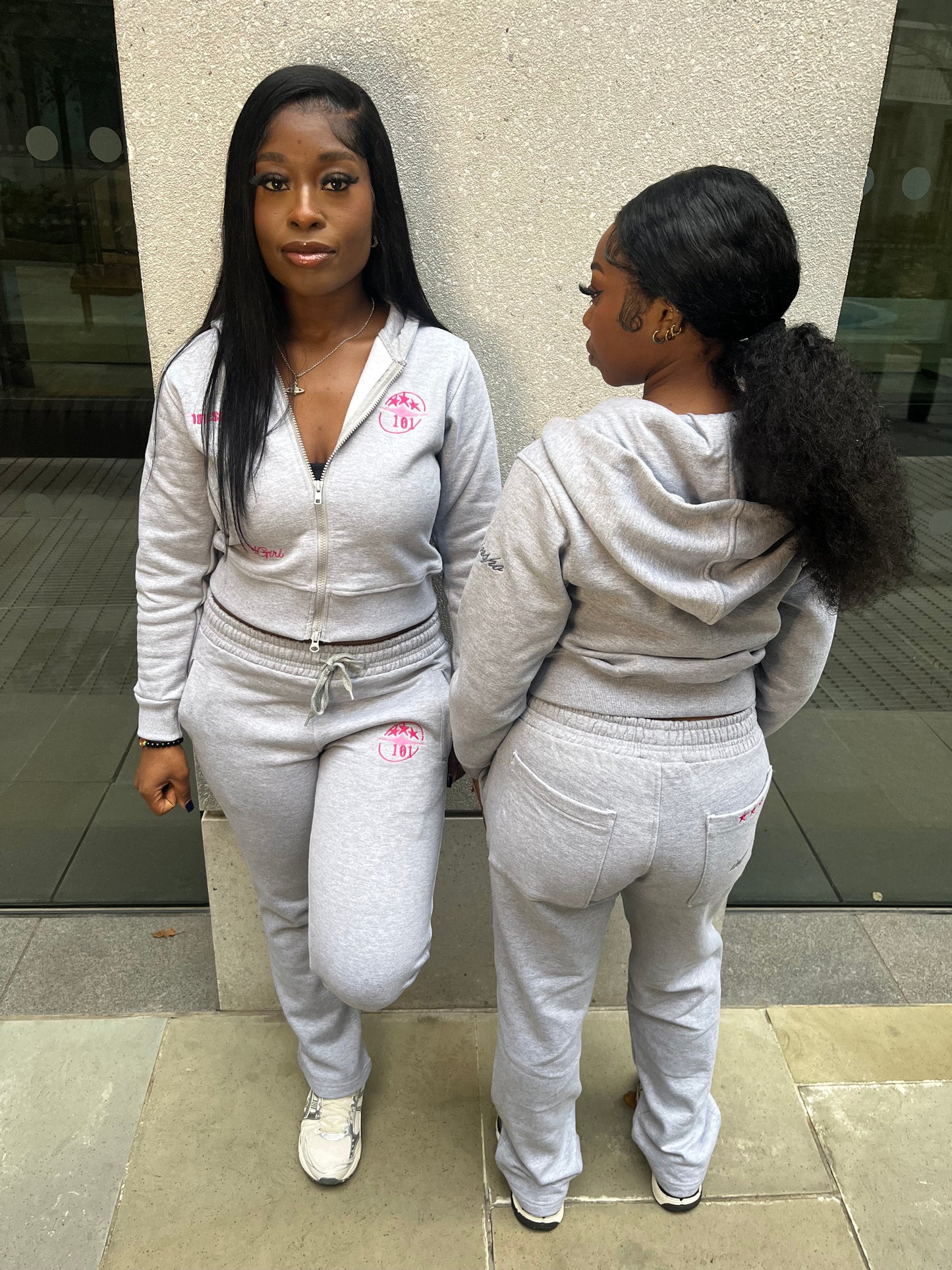 Women’s 101 Essentials line grey tracksuit
