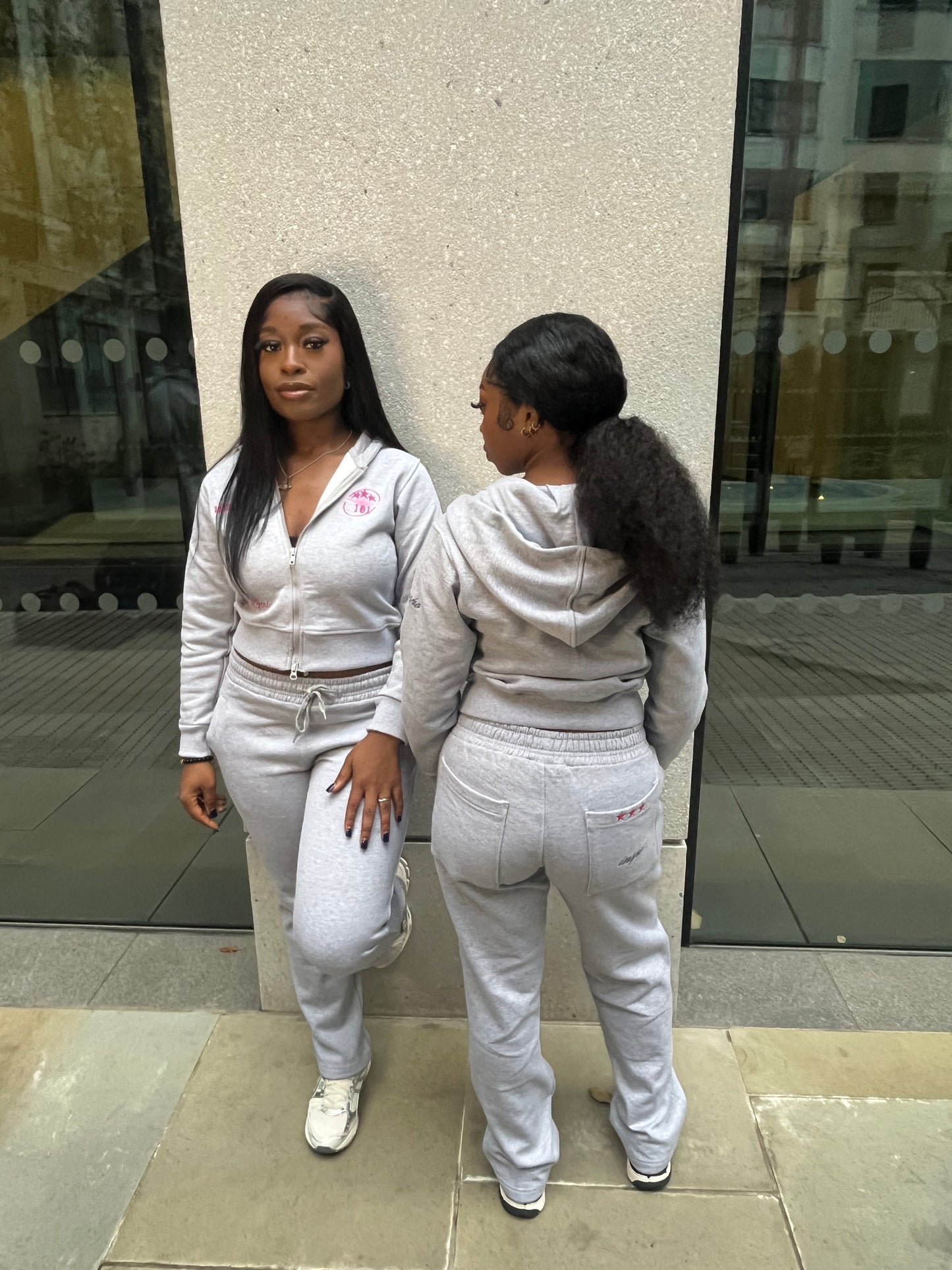 Women’s 101 Essentials line grey tracksuit